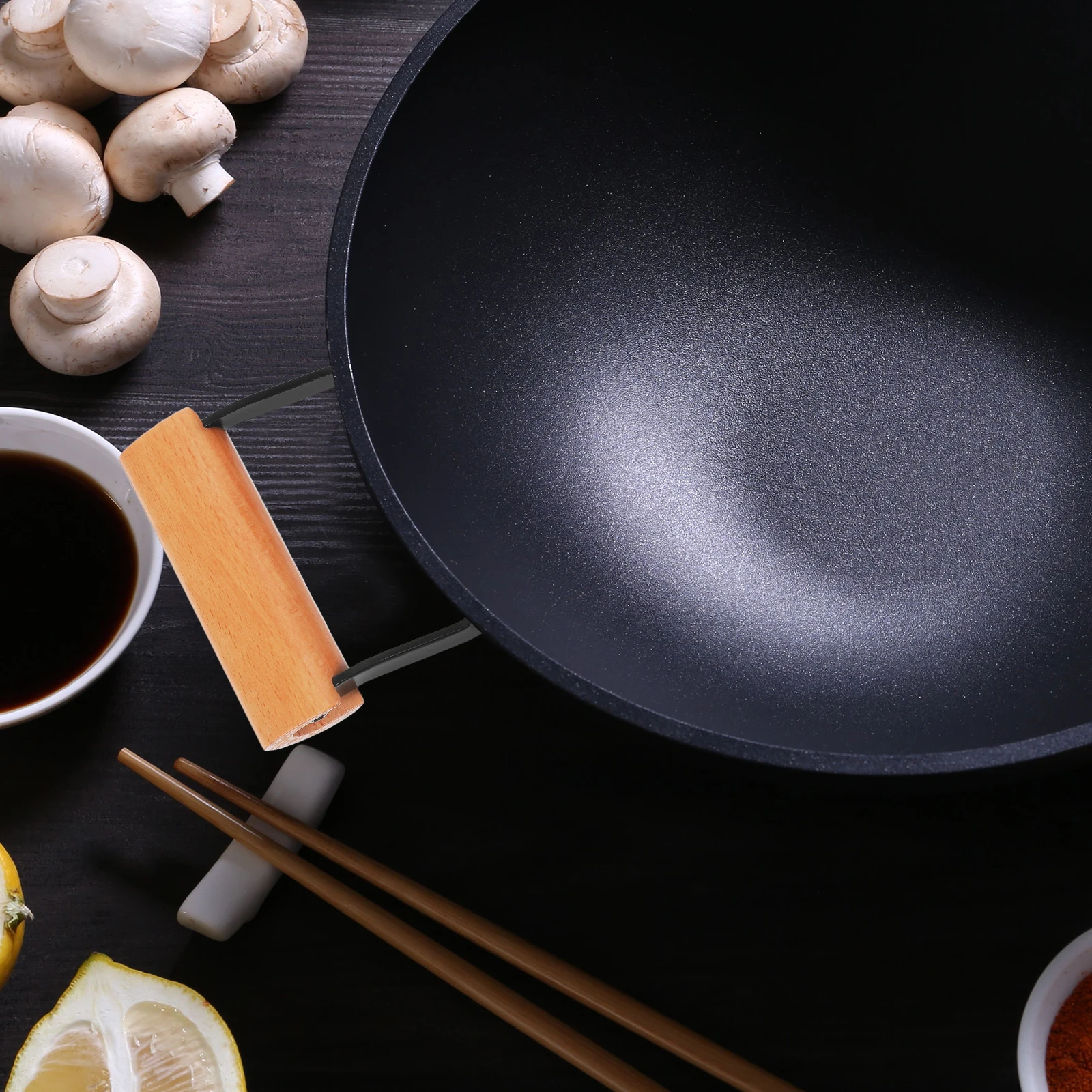 

2PCS Pot H les Replacement Olla Pressure Cooker Accessories Heatresistant Dualhole Beechwood Kitchen Tool Parts