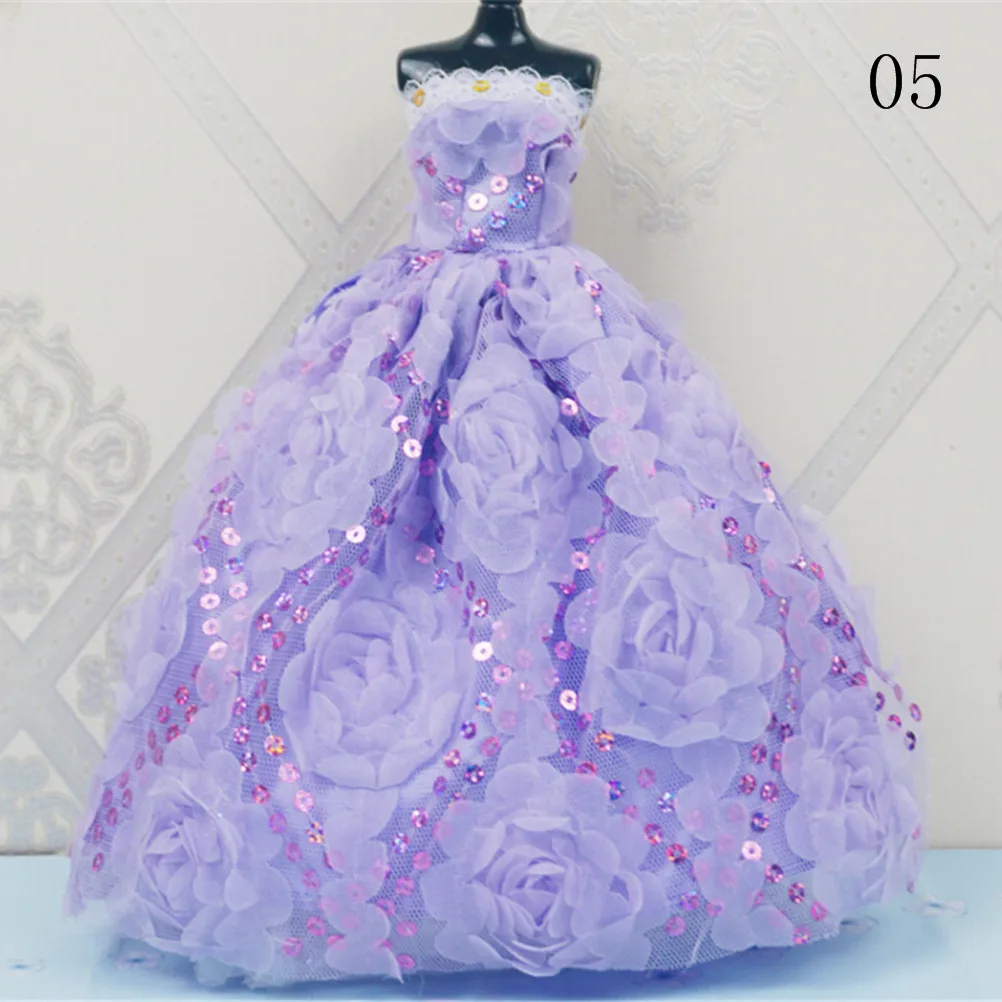 3Styles Handmake Wedding Princess Dress Elegant Clothing Gown Skirt Shoes For 30cm Doll Dresses