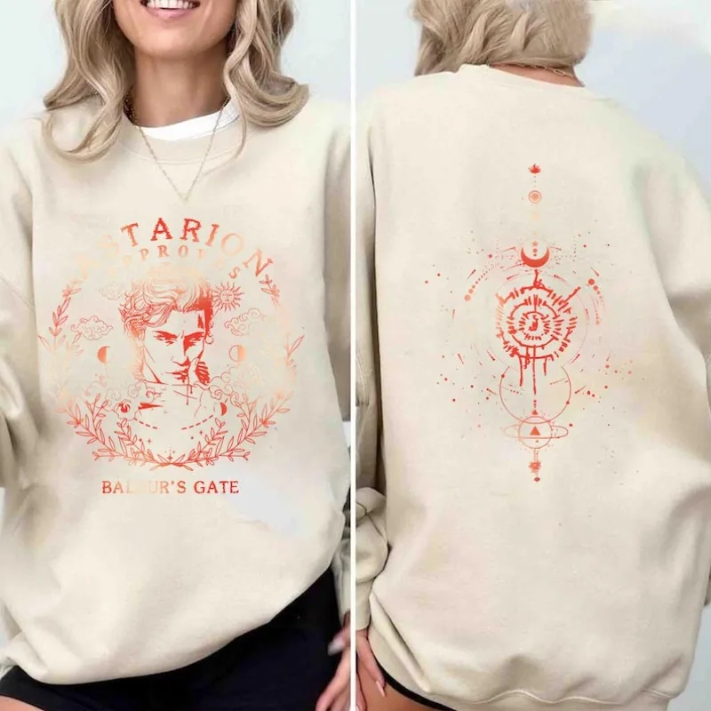 سويت شيرت Astarion Baldur's Gate، Adventure Awaits، Astarion High Elf Rogue Fan Gamer Gift for Gamer Winter Thermal Hoodie Tops #2