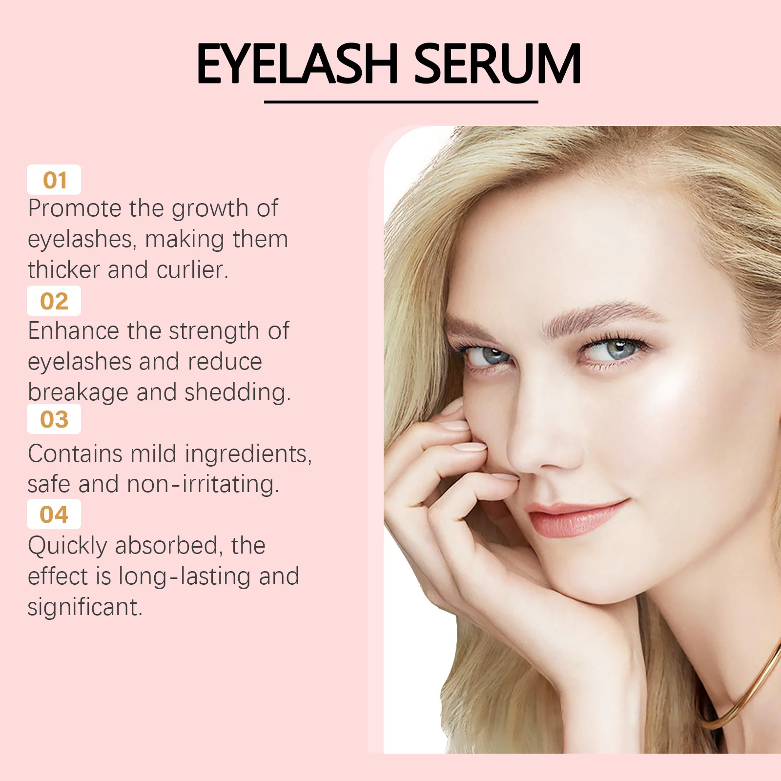 EELHOE Siero per estensione ciglia Agente per la crescita delle sopracciglia a lunga durata Miglioramento delle ciglia Trattamento più lungo per il siero per la crescita delle ciglia