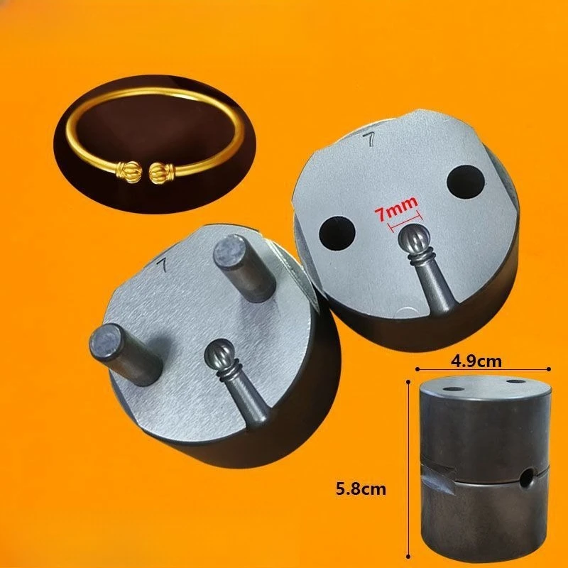 

Xiezhan форма для тыквы Xiangyun без матки бренд золотой обруч браслет костяная стальная форма рулон трава Bauhinia украшения обработка