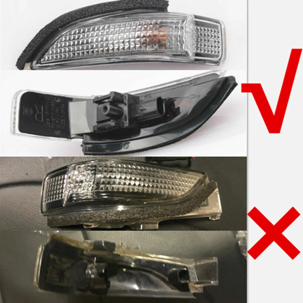 Perfect Aftermarket Replacement Left Side Mirror Turn Signal Lamps for Toyota For Corolla 2014 2018 Clear Lens + Black Back