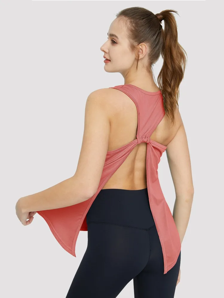 2024New 4Colors S-XL Sexy Sleeveless Blazer Women Loose Training Fitness Running Outdoor Gym Beauty Back Slimming Yoga Vest