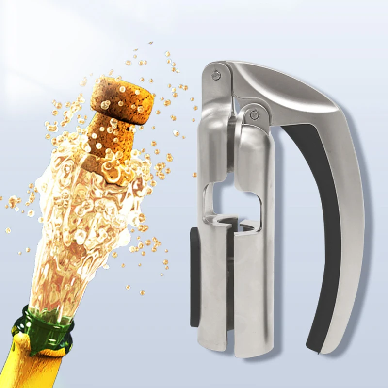 

Новый барный баночный съемник пробки, штопор для шампанского, кухонная пробка для вина, открывалка для бутылок газированного вина с эргономичной ручкой