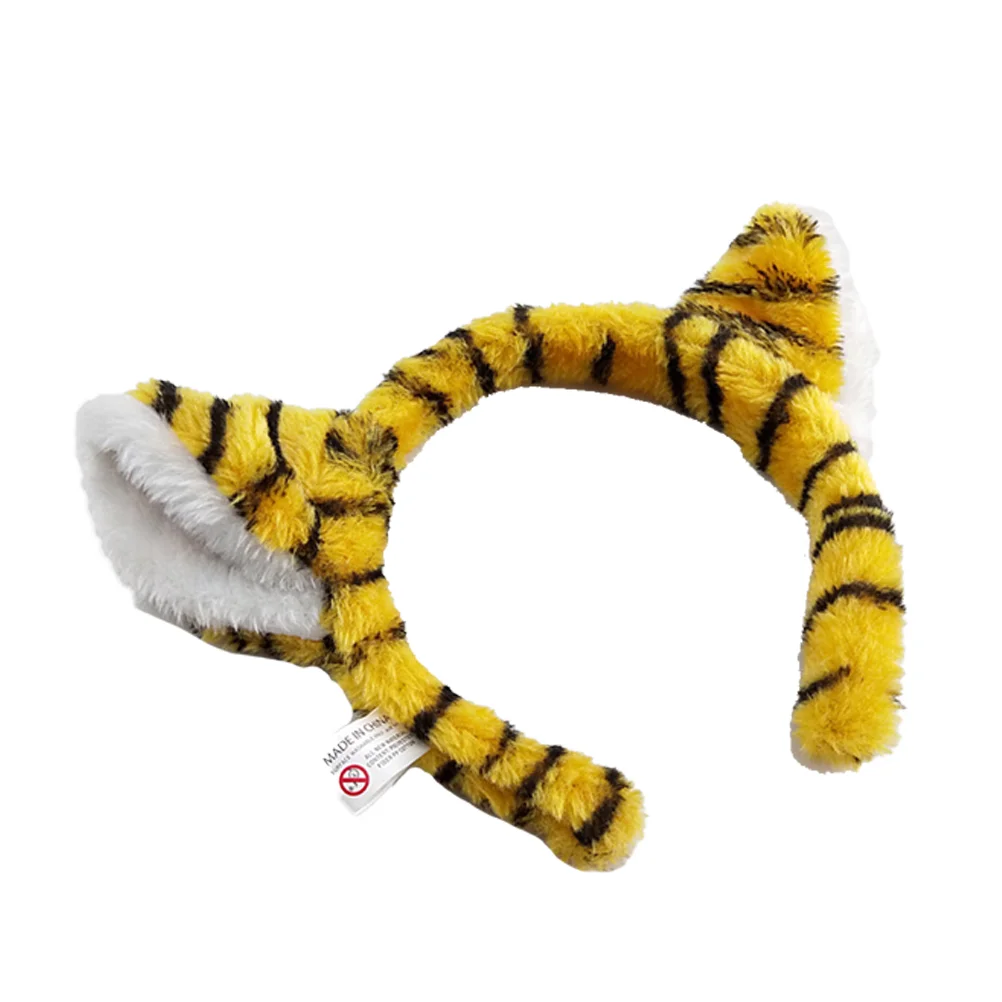 

Funny Festival Tiger Ear Hair Accessory Animal Hairwear Performance Headband Masquerade Party Halloween Supplies