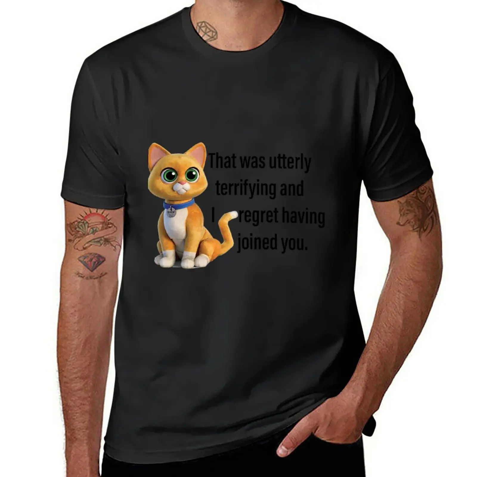 New That was utterly terrifying and I regret having joined you T-Shirt Anime t-shirt plain t-shirt t shirts for men graphic