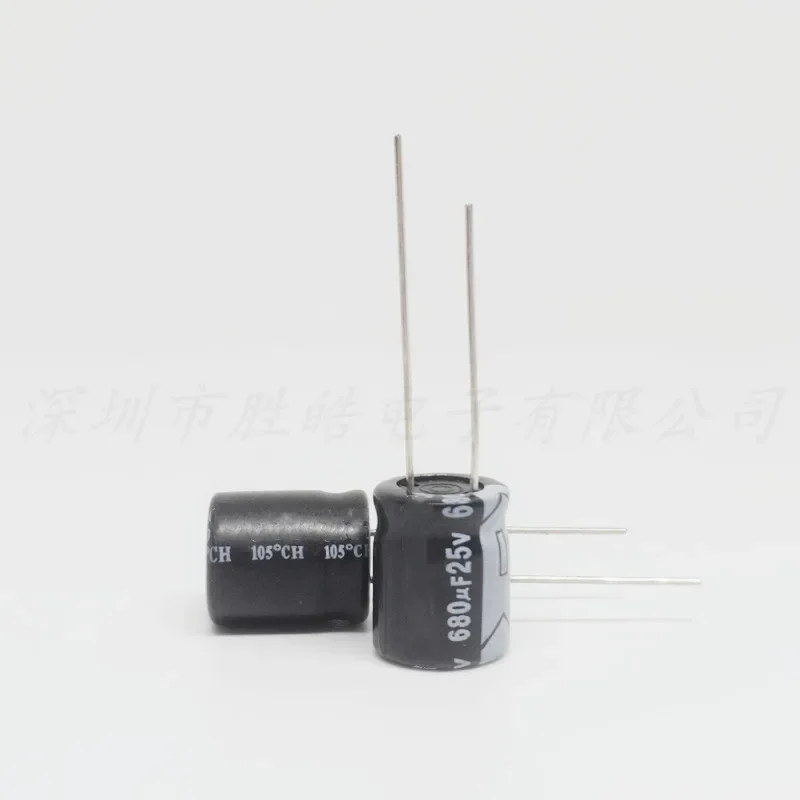 

（10-50PCS) NEW 25V680UF Volume：8X20 / 10x16 Aluminum Electrolytic Capacitors High Quality