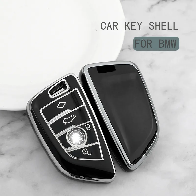 حافظة مفاتيح السيارة من البولي يوريثان فوب لسيارات BMW M3 M4 M5 M8 X3M X5M X1 X4 X5 X6 IX3 Z4 I4 2 Series 4 Series 5 Series 8 Series 6GT 320i 440i
