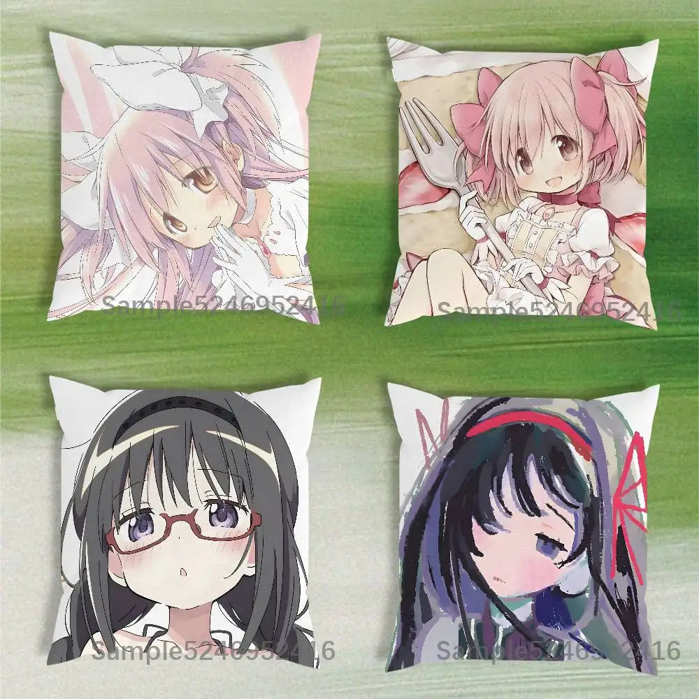 

Puella Magi Madoka Magica Cushion Cover Pillow Cover Decor Pillowcase Printed Cushion Case For Couch