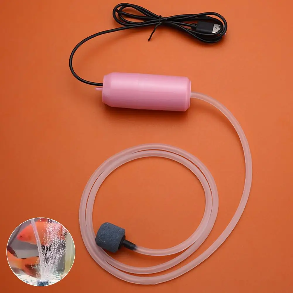 Air Compressor For Aquarium Accessories 4 Colour Mute USB Mini Oxygen Pump Aerator Efficient Tank Part Silence Copper Save I8E0