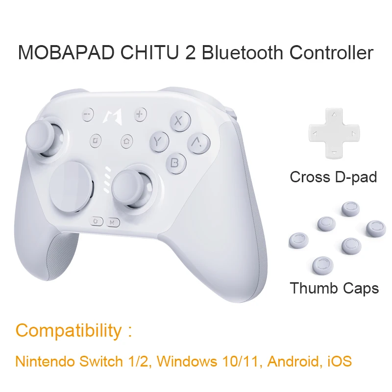 MOBAPAD CHITU 2 HD mechanische gamecontroller voor Nintendo Switch 1/2, PC, Android, iOS met TMR Glide Sticks Gamepad - afbeelding 1
