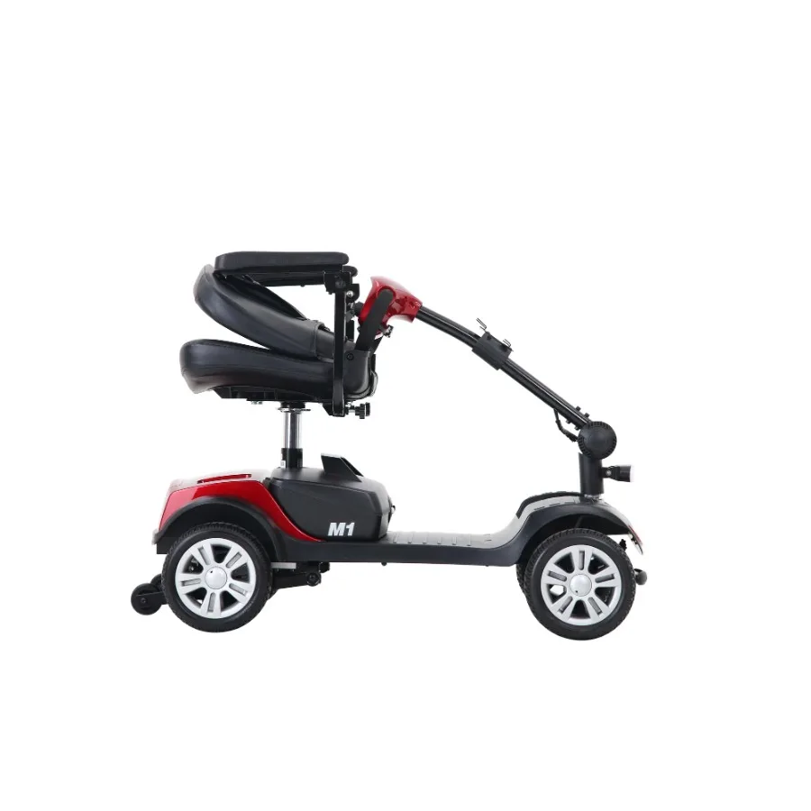 

Four wheels Compact Travel Mobility Scooter with 300W Motor for Adult-300lbs RED