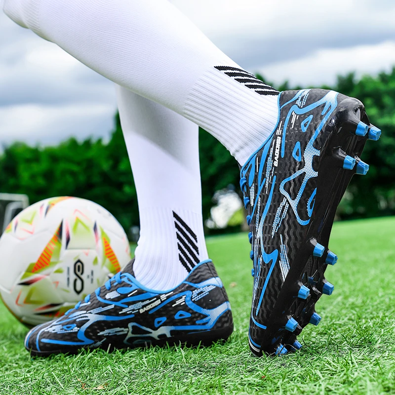 أحذية كرة القدم للرجال، أحذية كرة القدم الرياضية للتدريب - أحذية رياضية احترافية ناعمة وخفيفة الوزن وجيدة التهوية للجنسين
