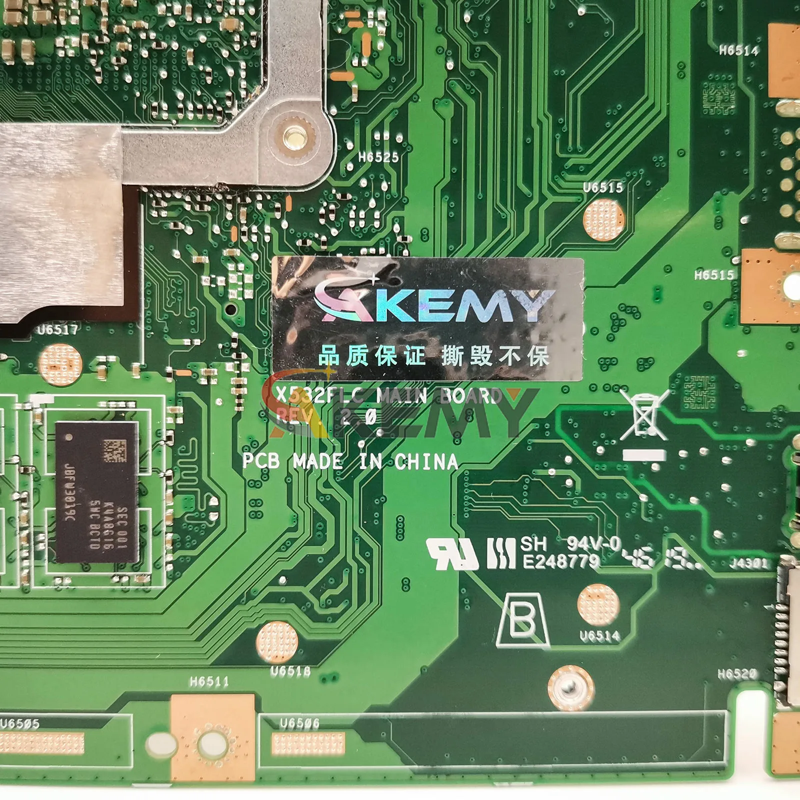Placa base para ordenador portátil X532FL para ASUS X532FLC S5500F V531F S532F S531F X532F X532FAC K531F V532F K532F placa base 10. a generación I3 i5 i7