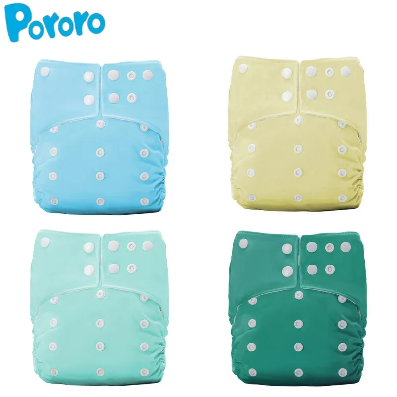 

Pororo One Size Polar Fleece Inner Leakproof Reusable Adjustable Full Size Breathable Baby Cloth Diaper for 1-3 Years Old Baby