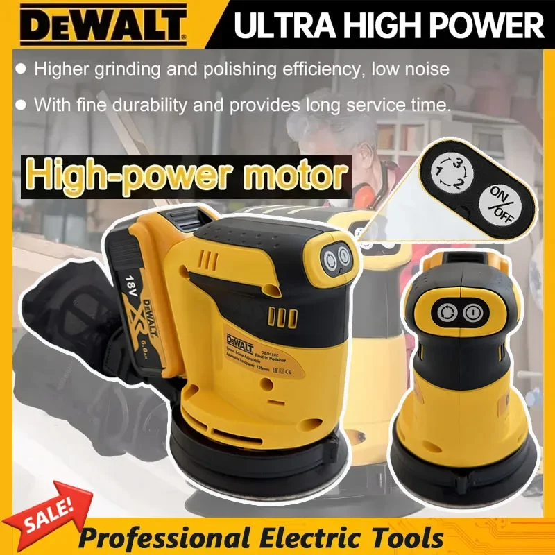dewate-sander-cordless-rechargeable-disc-random-orbital-sander-woodworking-sanding-putty-polishing-bare-tool
