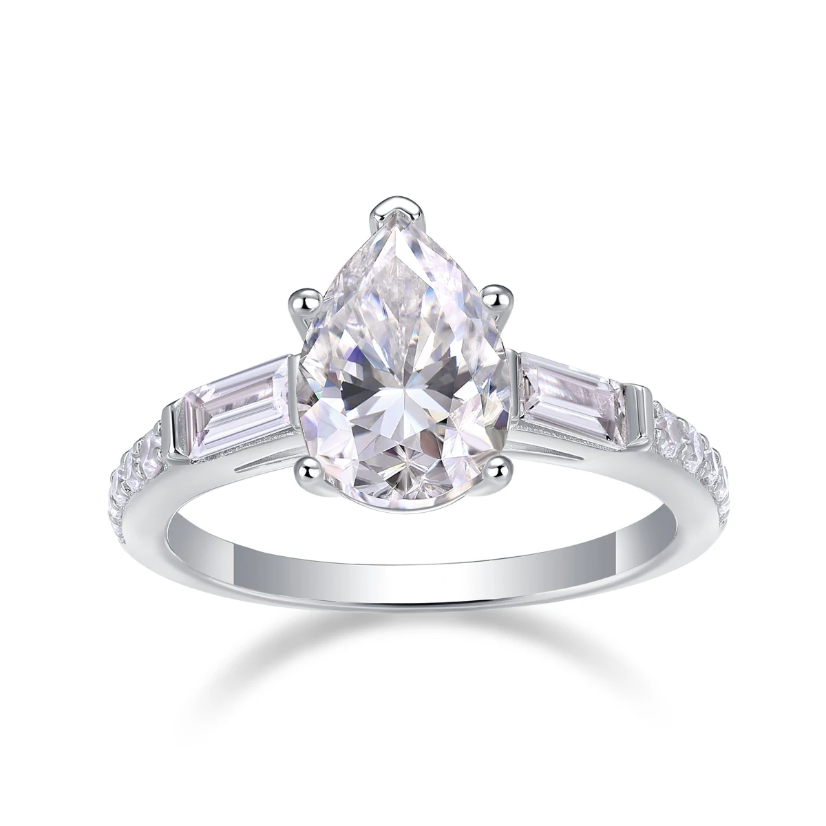 

Moissanite ring, 925 sterling silver, suitable for men and women, suitable for banquets, parties, Valentine's Day gifts, proposa