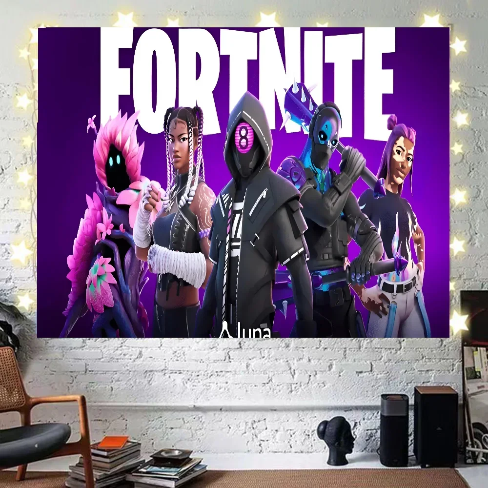 

1pc Game F-Fortnites-s Tapestry Room Decor Wall Cloth Party Hanging Background Room Decor Baby Room