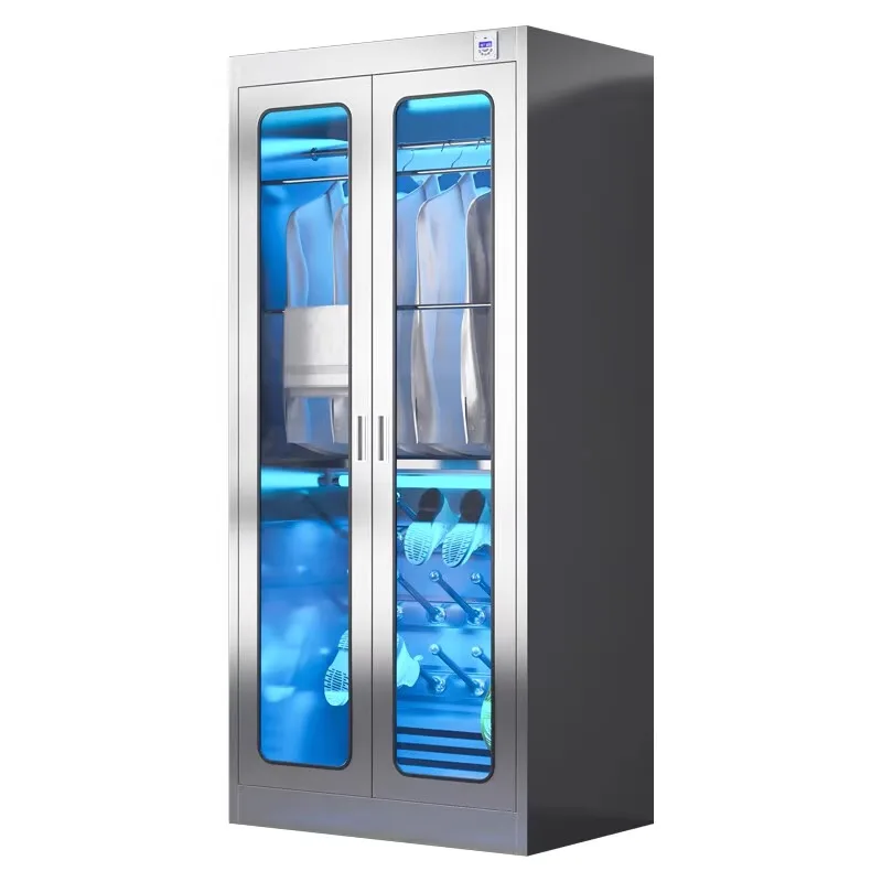 

Stainless steel disinfection wardrobe dehumidification locker commercial drying shoe cabinet