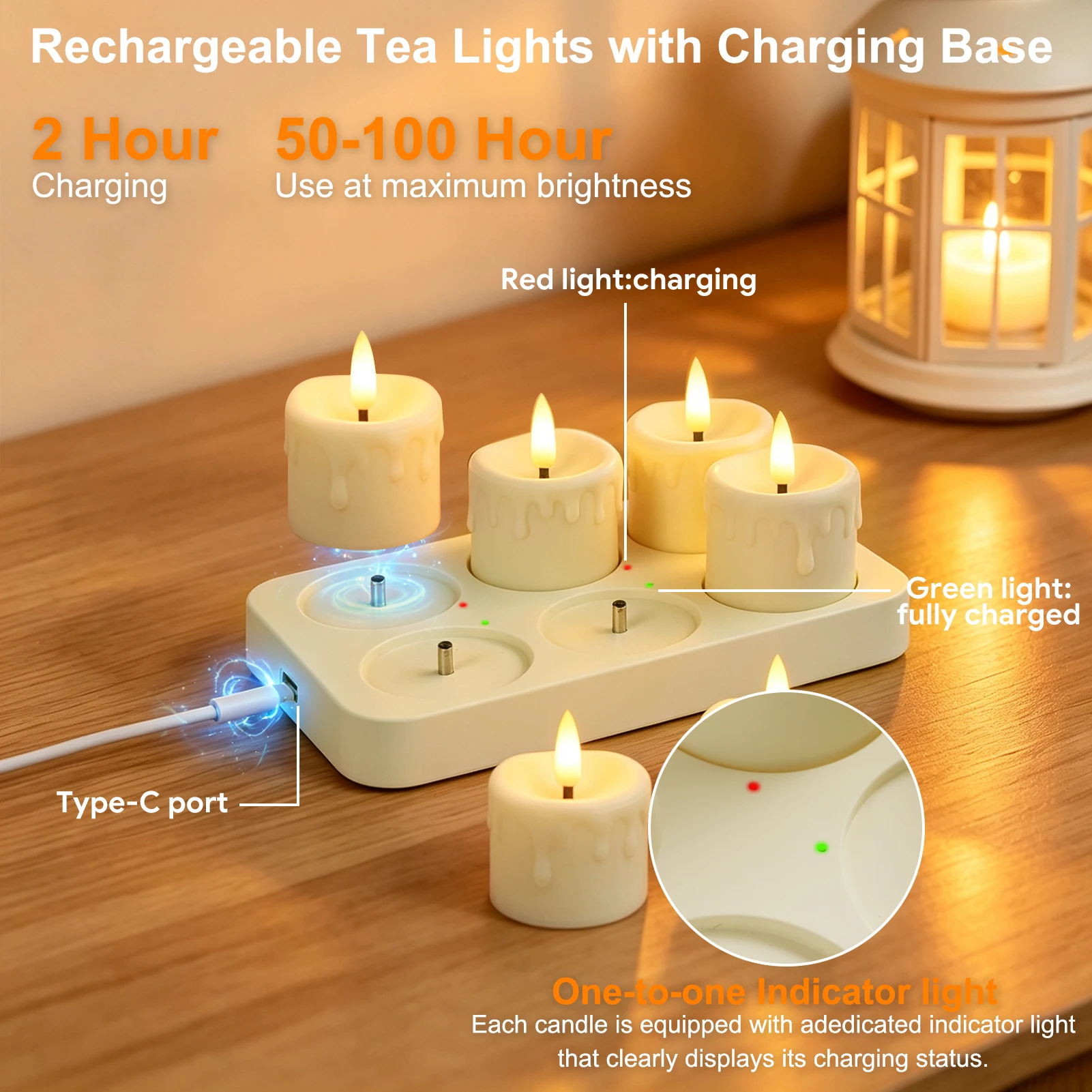 LED Candles 24/12 Pack Flameless Flickering Tea Light Warm White Candle for Party Wedding Birthday Christmas Gifts Home Decor