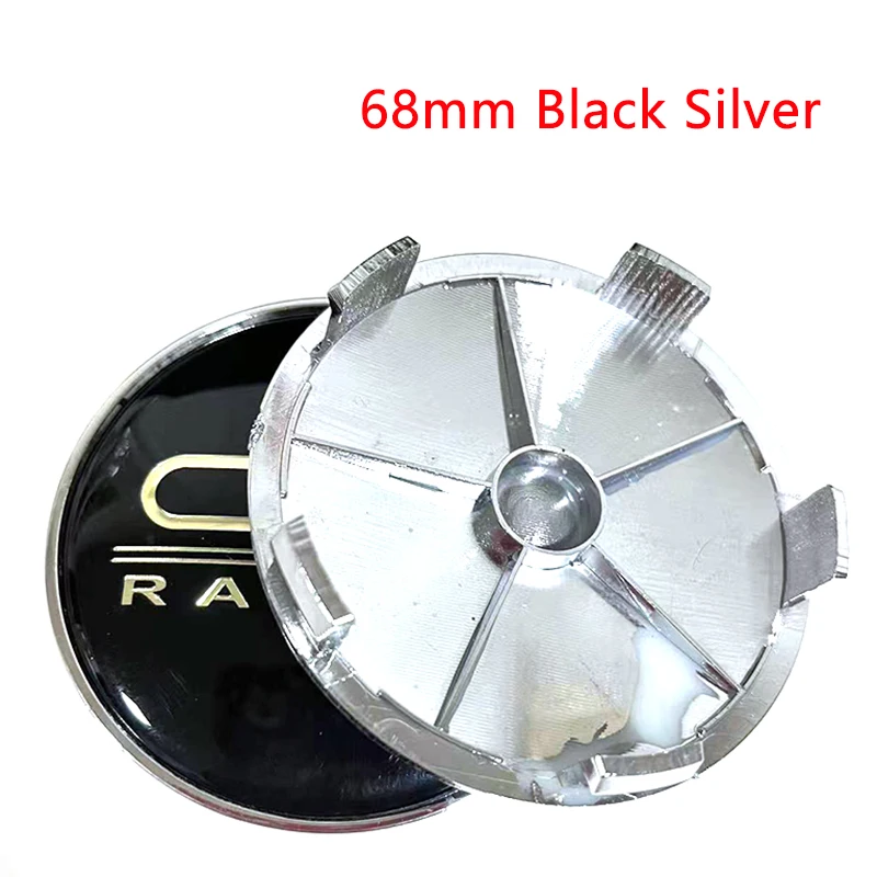 4pcs 56Mm 60Mm 65Mm 68Mm Zwart Rood Zilver Auto Center Hub Cap Voor Oz oz Rally Racing Badge Embleem Refit Styling Accessorie