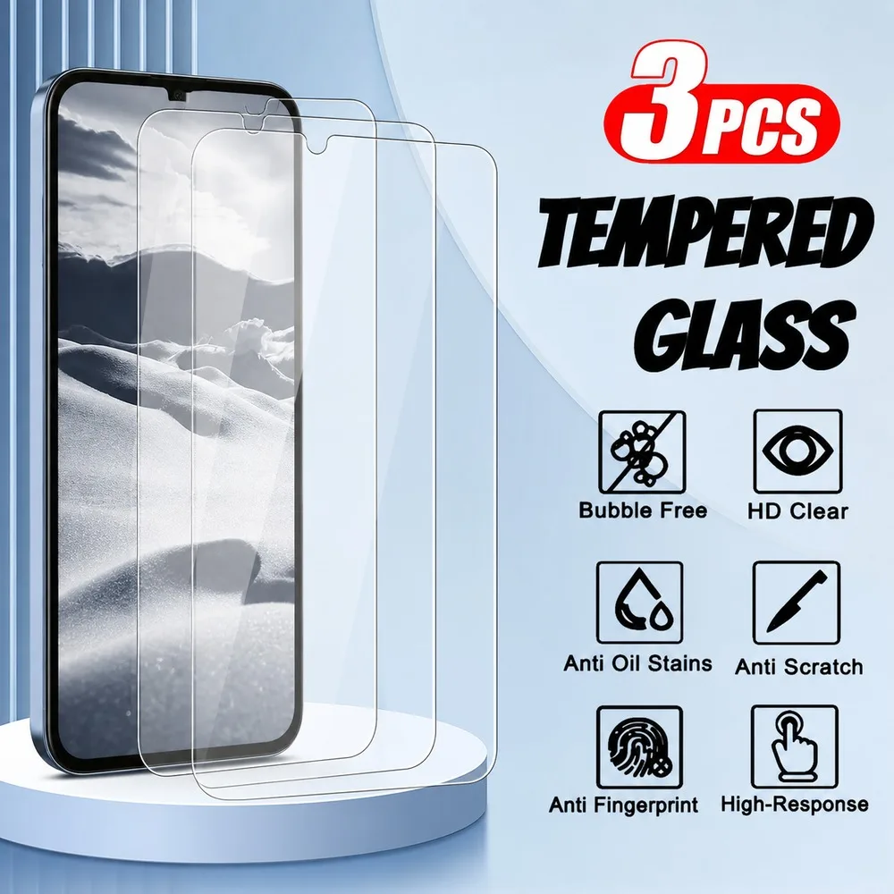 3PCS Screen Protector For Samsung Galaxy S26 S26 FE S25 Ultra S25+ Tempered Glass For Samsung Galaxy S25 S25 Edge S25 FE HD