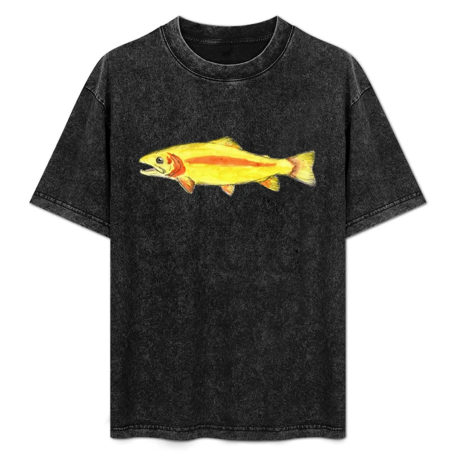 Camiseta con estampado de trucha arcoíris palomino