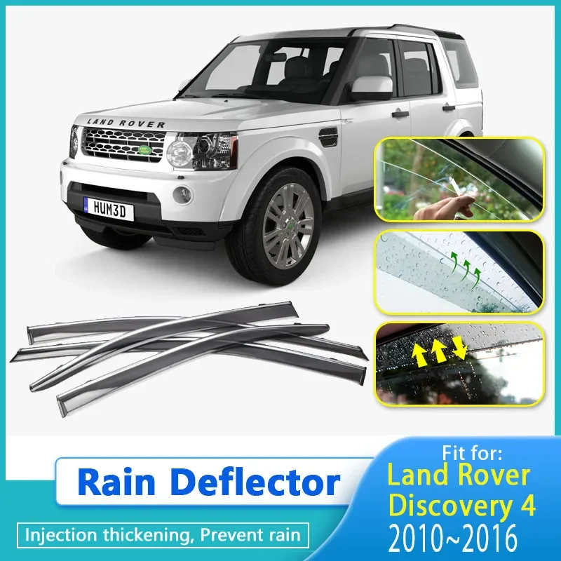 

Rain Deflector For Land Rover Discovery 4 LR4 L319 2010~2016 Window Visors Sun Rain Deflector Shelters Set Guard Car Accessories