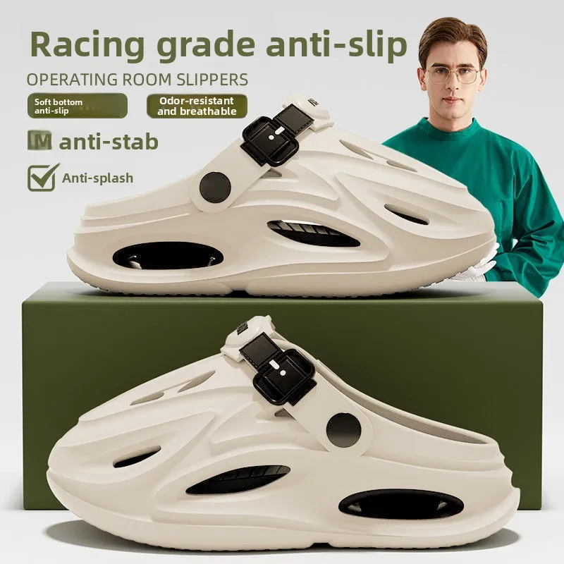 Hole shoes men's summer 2026 new non-slip deodorant sandals sports breathable bag head cool slippers men's outer wear