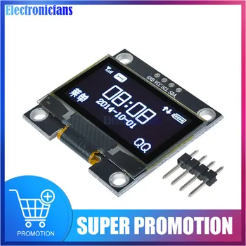 وحدة عرض LCD 4 سنون بيضاء OLED 1.3 بوصة 1.3 بوصة IIC I2C واجهة 128 × 64 لاردوينو