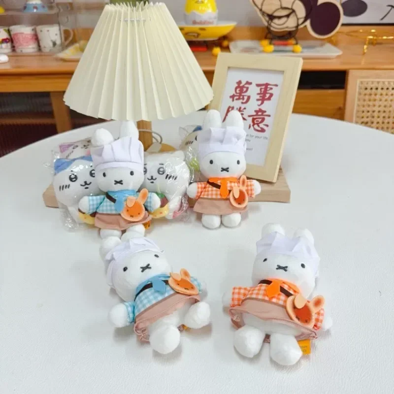 

16 см милый плюшевый кулон Miffy, мультяшная периферийная кукла, украшение для рюкзака, маленькие украшения, праздничный подарок для друзей и лепестков