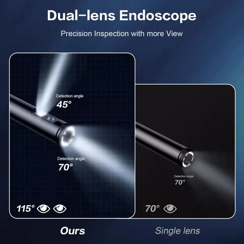 8mm 1080P Endoscope Automotive Boroscope Inspection Device Camera For Apple Iphone IOS Smart Phone Android Type C Cars Mobile - view 4