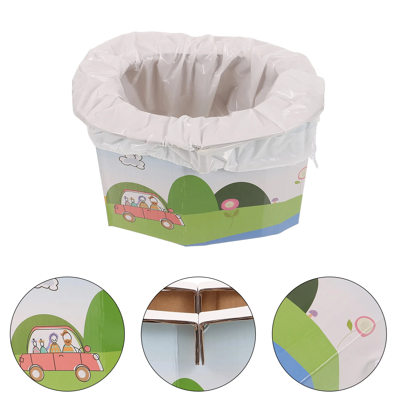 

1 Set Portable Folding Foldable Potty Durable Lightweight Easy Carry Camping Travel Emergency For Adults s Outdoor Hiking