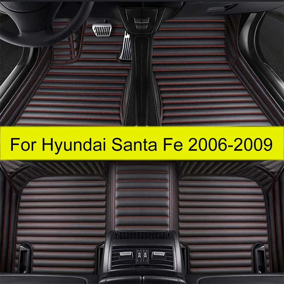 

Автомобильные коврики для Hyundai Santa Fe, пять сидений, 2006, 2007, 2008, 2009, автомобильные накладки на ножки, коврик, аксессуары для интерьера
