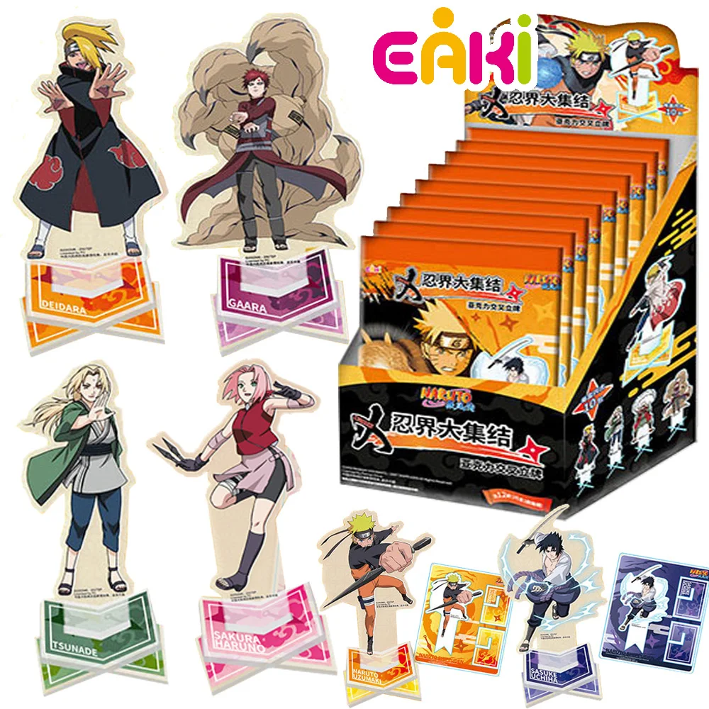 

New EAKI Original Anime Naruto Acrylic Stand Figure Famous Battle Adventure Trading Collectible Card Kids Holiday Gifts in Stock