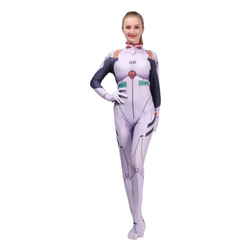 qq 123Anime EVA Cosplay Costume Bodysuit Asuka Tights Maillot Ayanami Langley Hallowen Party Clothes Women Girls