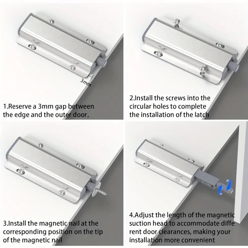 6pcs Push To Open System Damper Buffer For Cabinet Door Cupboard Catch For Home Kitchen Furniture Hardware Home Accessories