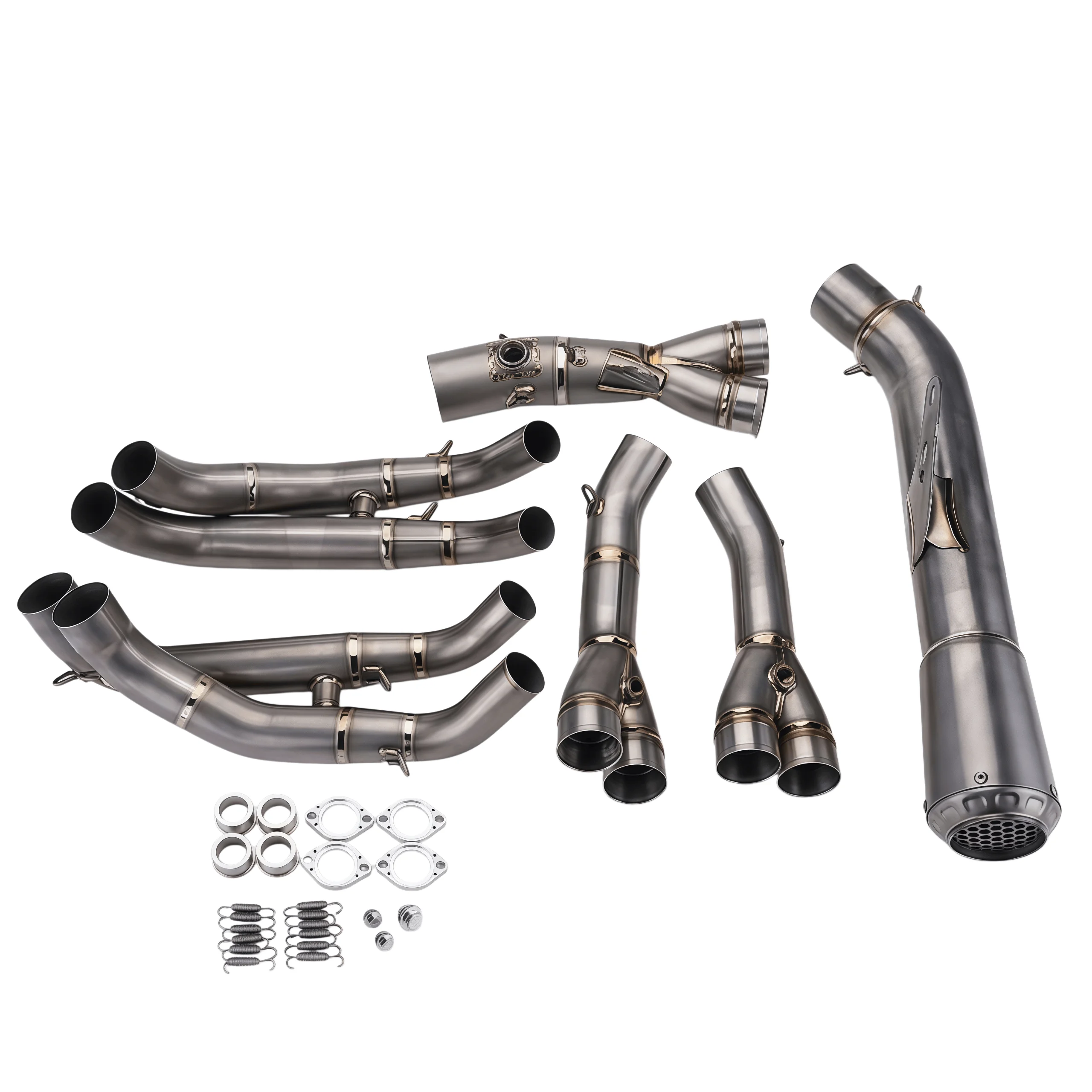 Motorcycle Exhaust System for YZF-R6 (2017-2025), Full Titanium Modified Exhaust with Enhanced Sound view 2