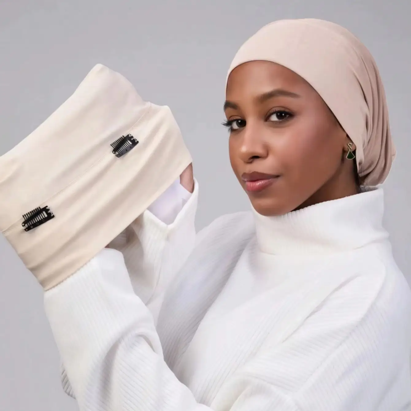 

Muslim Modal Inner Hijab Cap Fixing Clips Set Stretch Cap Islamic Soft Underscarf Bonnet Hat Female Headband Tube Turbante ﻿