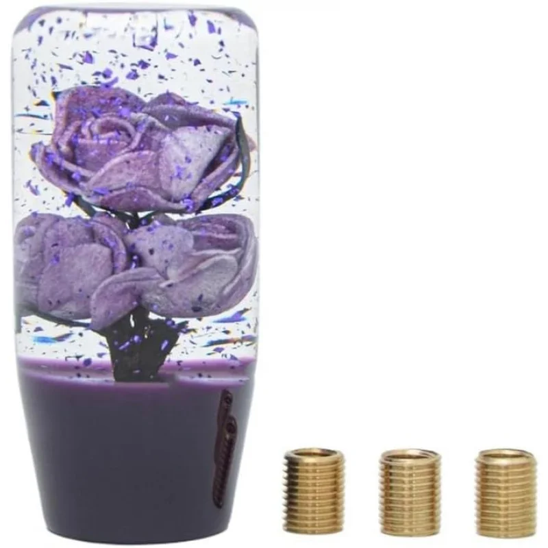 

​​Shift Handle Flower Gear Shift Knob Universal 10CM Car Manual Transparent Acrylic