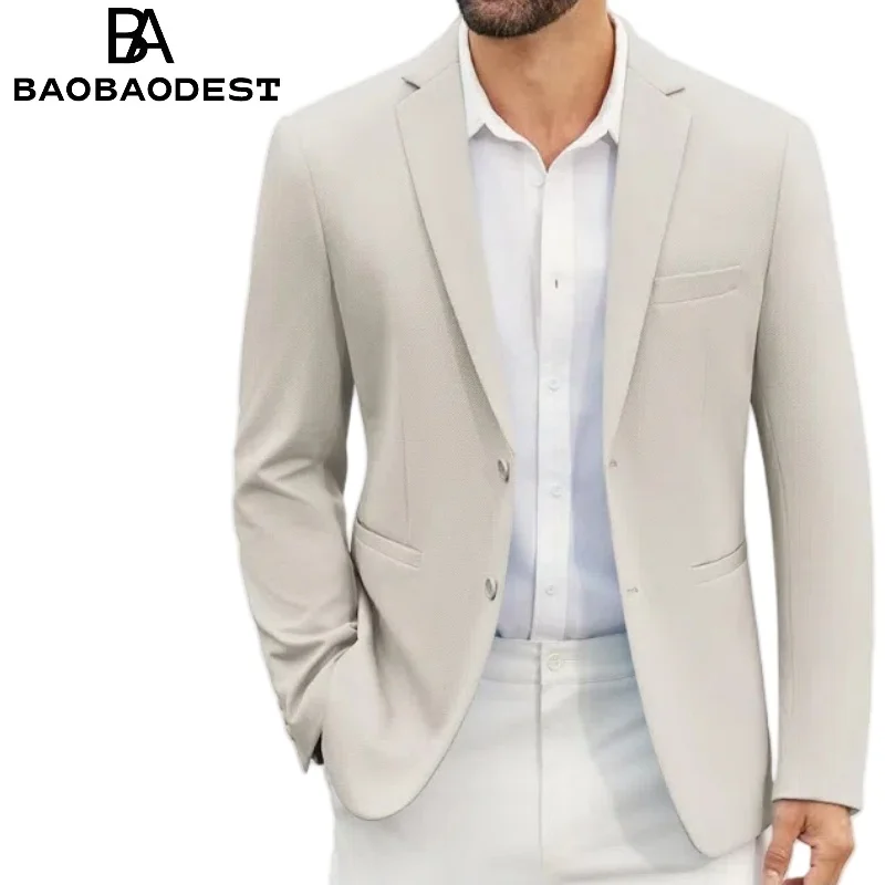 

Suit Jacket Men's Lightweight Leisure Jacket Sporty Elegant Wedding Business Blazer Grey