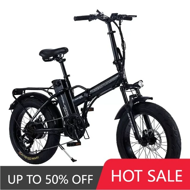 QQR Wholesale 500W 48V brushless rear hub motor, lithium battery, 20AH, 50 km range, 6-speed adult electric bicycle