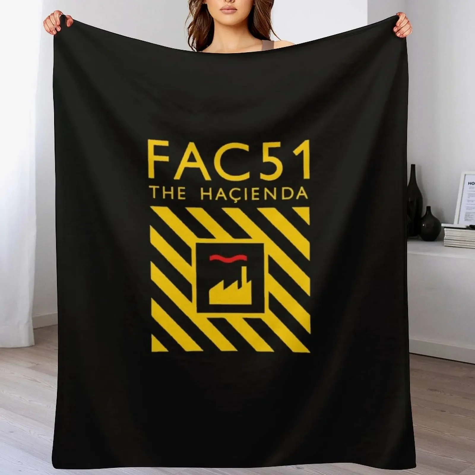 BEST SELLER - FAC51 The Hacienda Merchandise Essential T-Shirt Throw Blanket Multi Use Warm Blanket for Living Room Bedroom