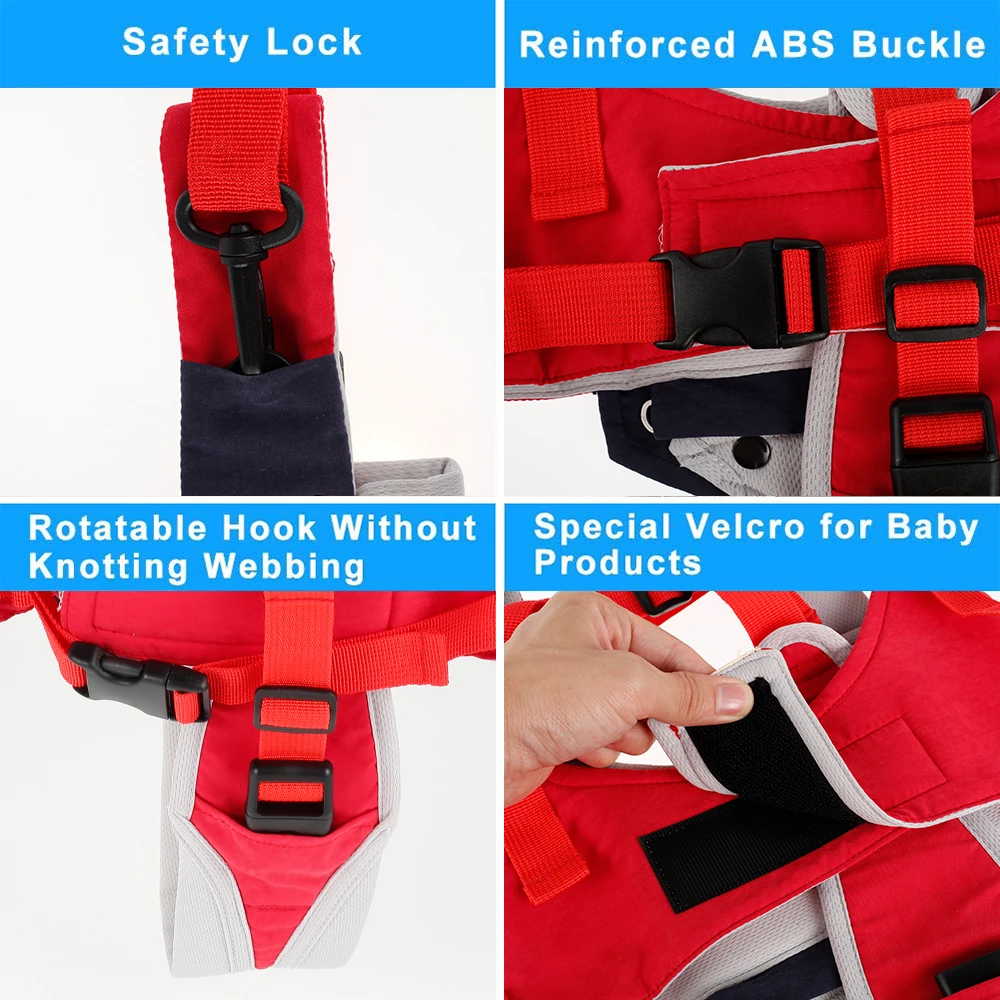 Baby Learning Walking Belt Baby Walker Toddler Rope Boy Girl Seat Walk Anti-fall Belt Baby Dual-use Child Traction Rope Artifact