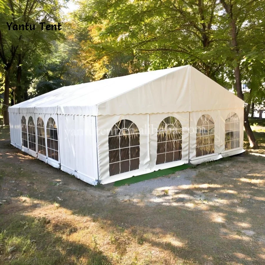 Large Heavy Duty Wedding Event Tent Commercial Grade PVC Aluminum Alloy Frame Waterproof Windproof Custom Size 9m 8m