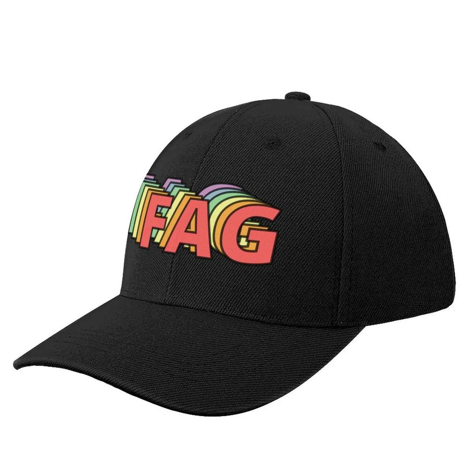 

Pastel rainbow faggot Baseball Cap Sunscreen fishing caps man Men Women's