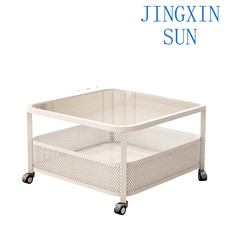 Frame Minimalist Coffee Tables Wheels Modern White luxury Coffee Tables Glam Portable mesa auxiliar salon House Accessories