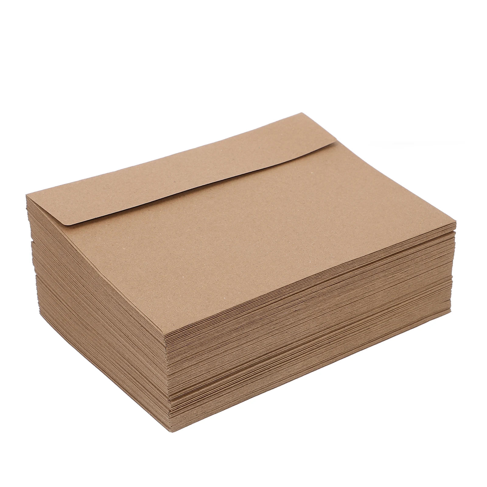 

Elegant Kraft Paper Envelopes Self-Sealing Invitation Card Envelopes Letter Supplies Stationery Paper Holders 100pcs