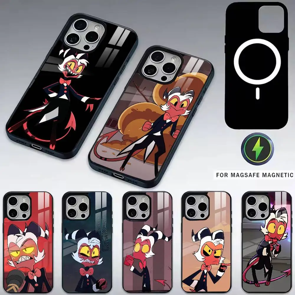 

Helluva Boss Moxxie-e Phone Case For iPhone17,16,15,14,13,12,11 Plus,Pro Magnetic For Magsafe Wireless Charging