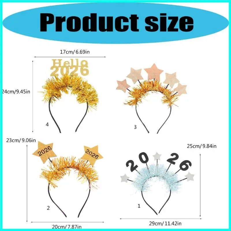 Tổ chức năm mới năm mới Hat Hat Hairband Phụ kiện cho nam giới